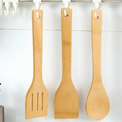 3 Piece Bamboo Utensil Set
