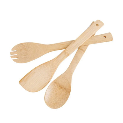 3 Piece Bamboo Utensil Set