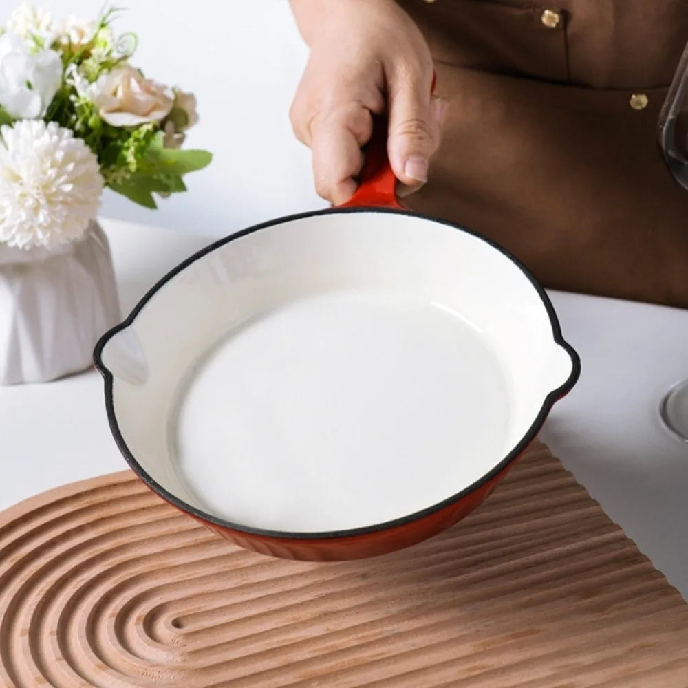 Non-Stick Enameled Cast Iron Fry Pan