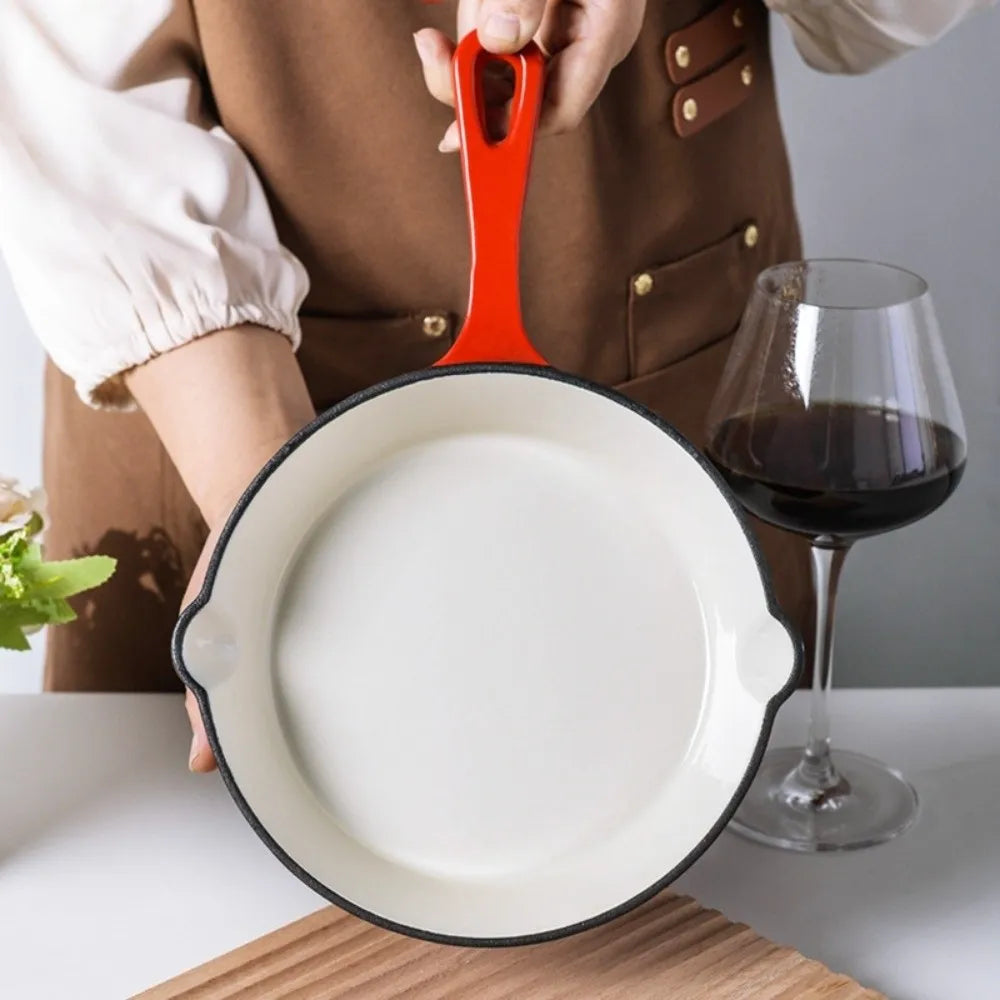 Non-Stick Enameled Cast Iron Fry Pan