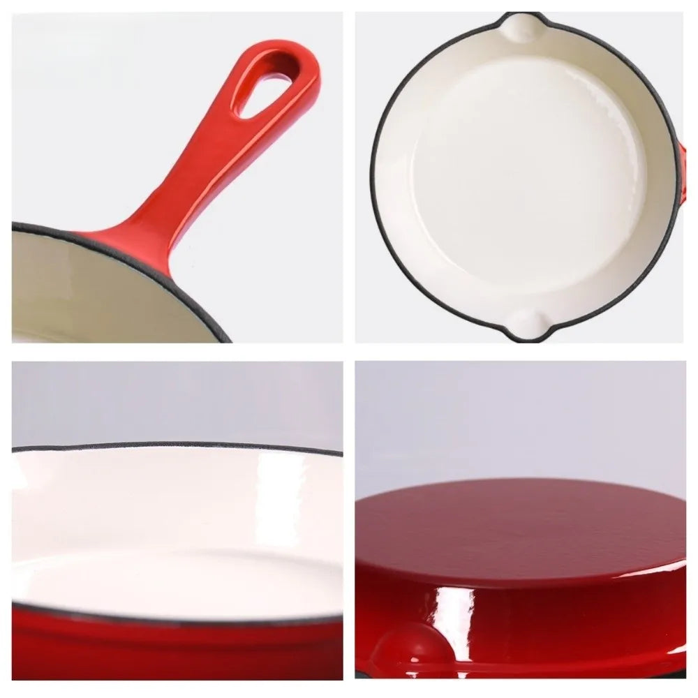 Non-Stick Enameled Cast Iron Fry Pan